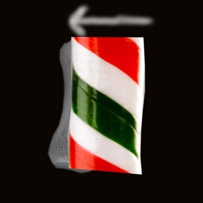 Creation of TWO BROKEN CANDY BONES: Step 3